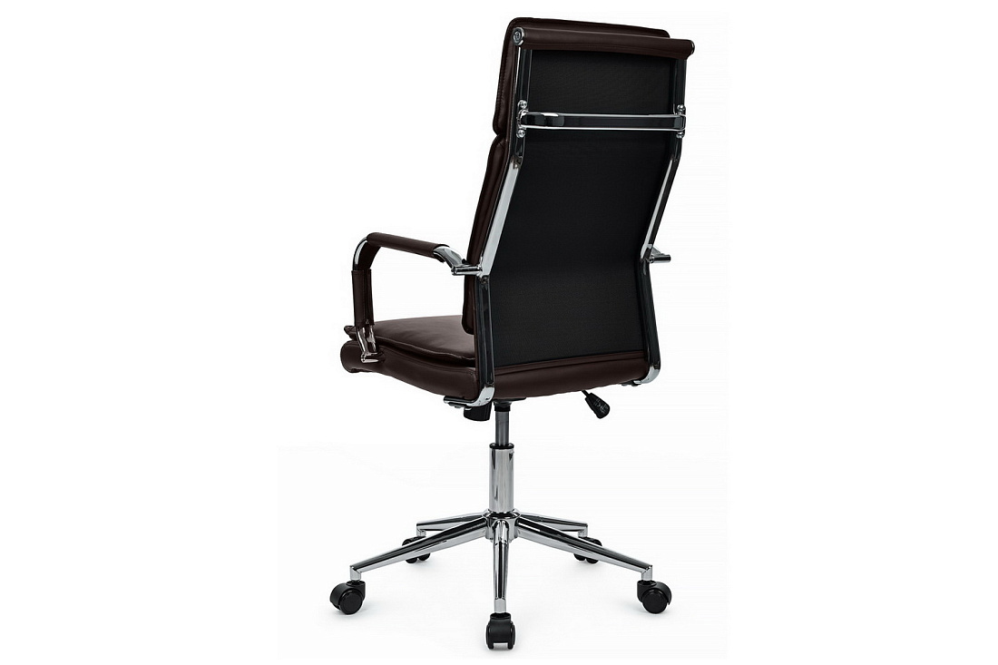 кресло руководителя rv chair dil 6018h тёмно-коричневая экокожа фото